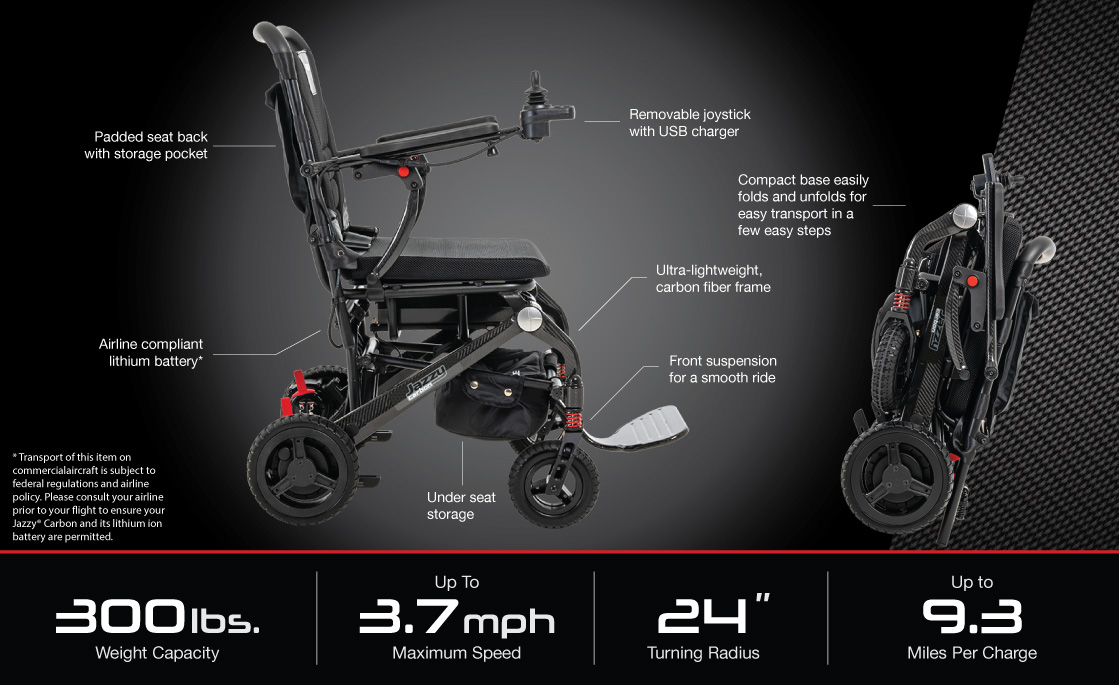 carbon foldable wheel chair electric power in Phoenix