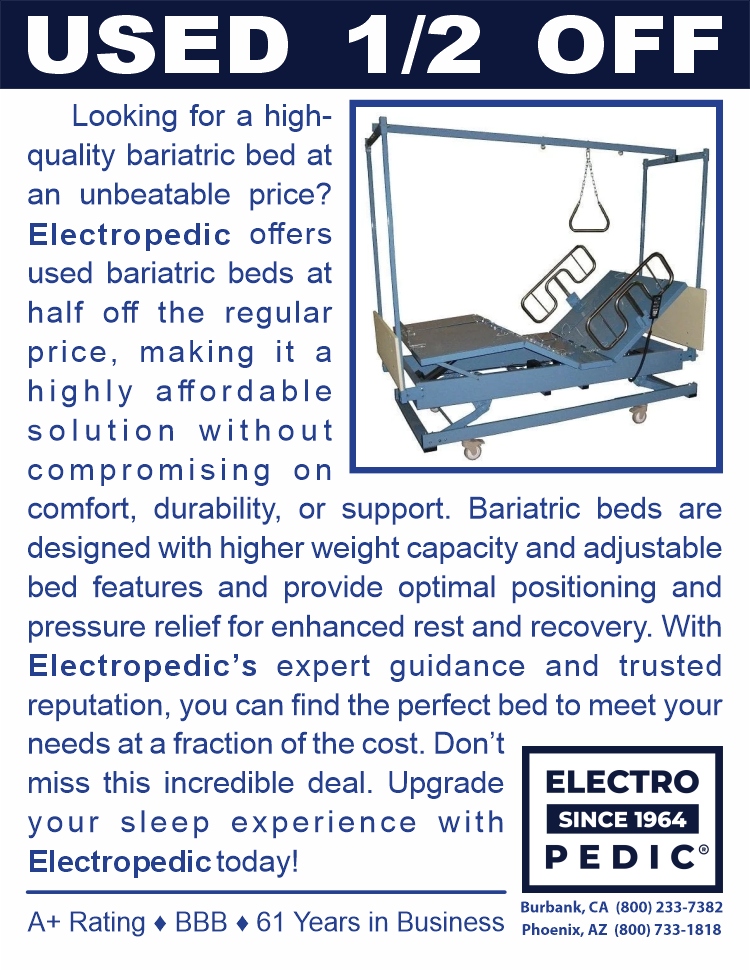 Used Bariatric Electric Hospital Beds ½ off